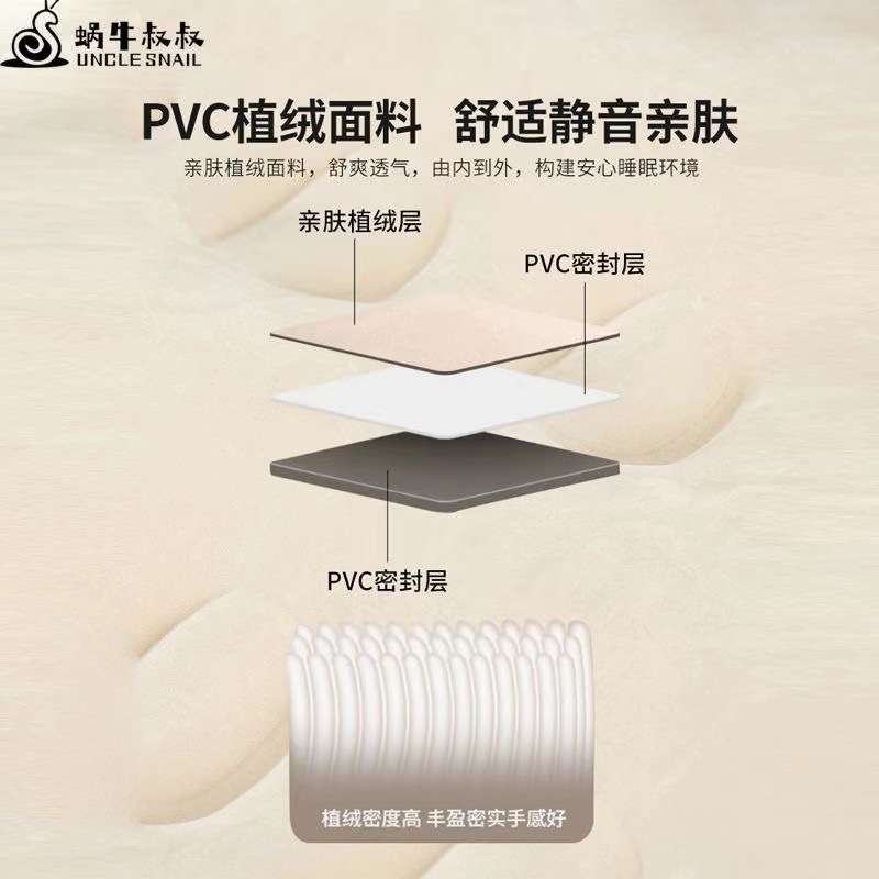 Uncle snail car inflatable bed Tesla model Y mattress camping sleeping cushion car air cushion rear row sleeping