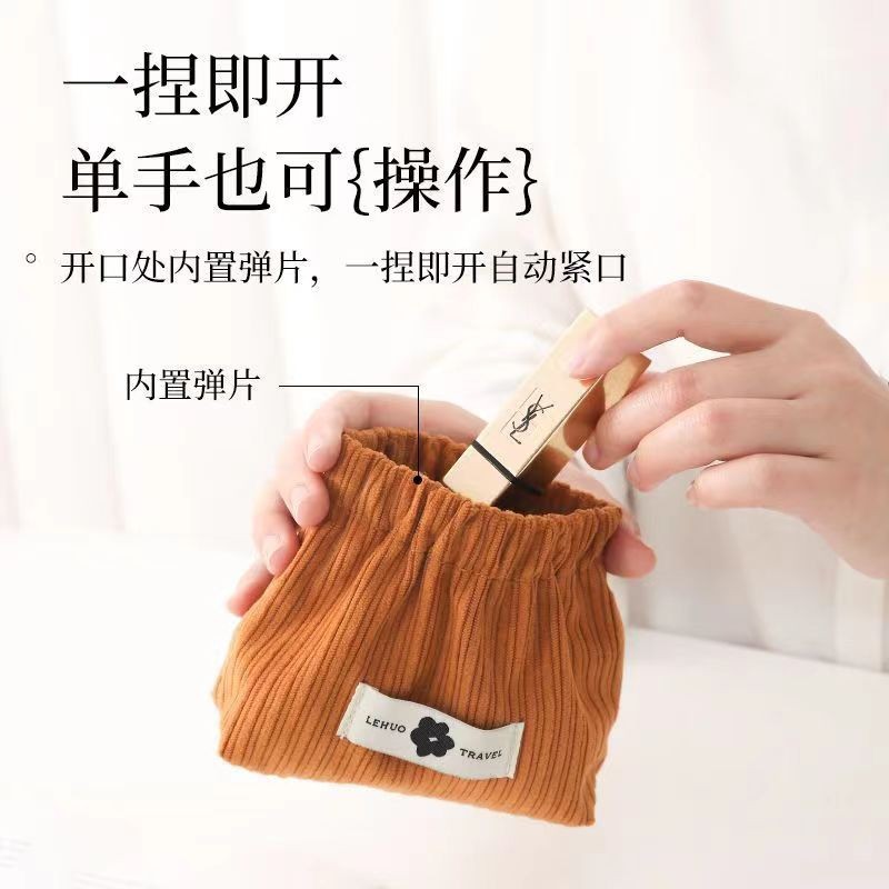 Косметичка из кордюра Shrapnel Mouth красного цвета, маленькая, портативная, 2023