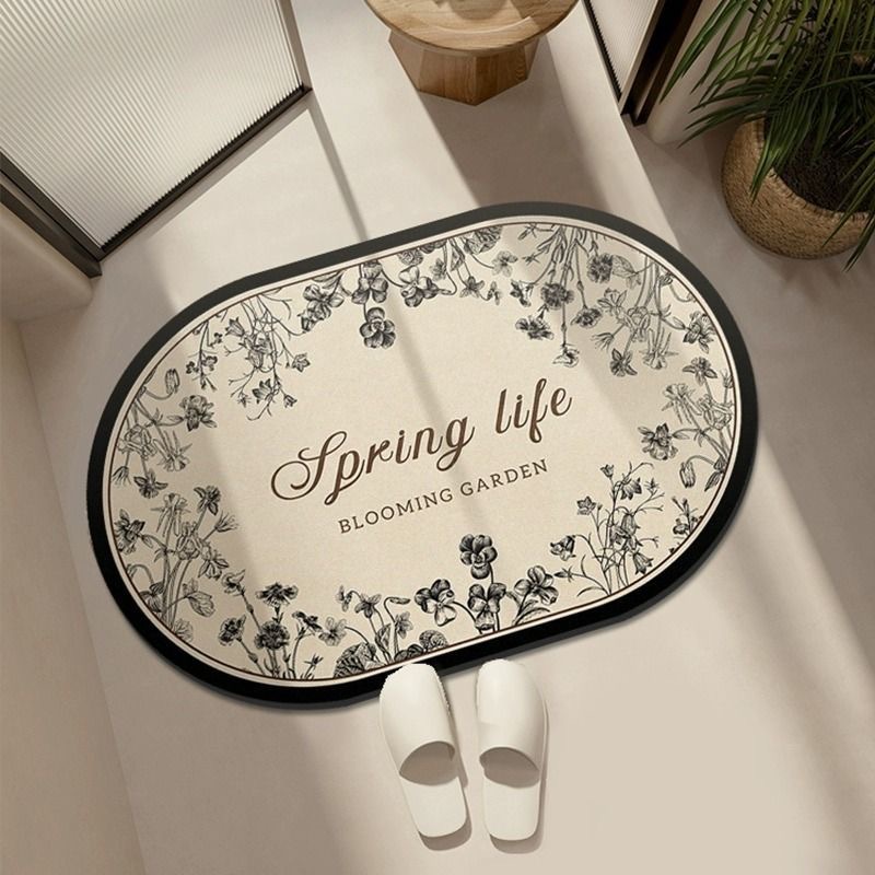 Diatom Mud Toilet Non-slip Bath Bathroom Floor Mat Door Mat Kitchen Non-slip Soft Mat Diatom Mud Absorbent Foot Mat