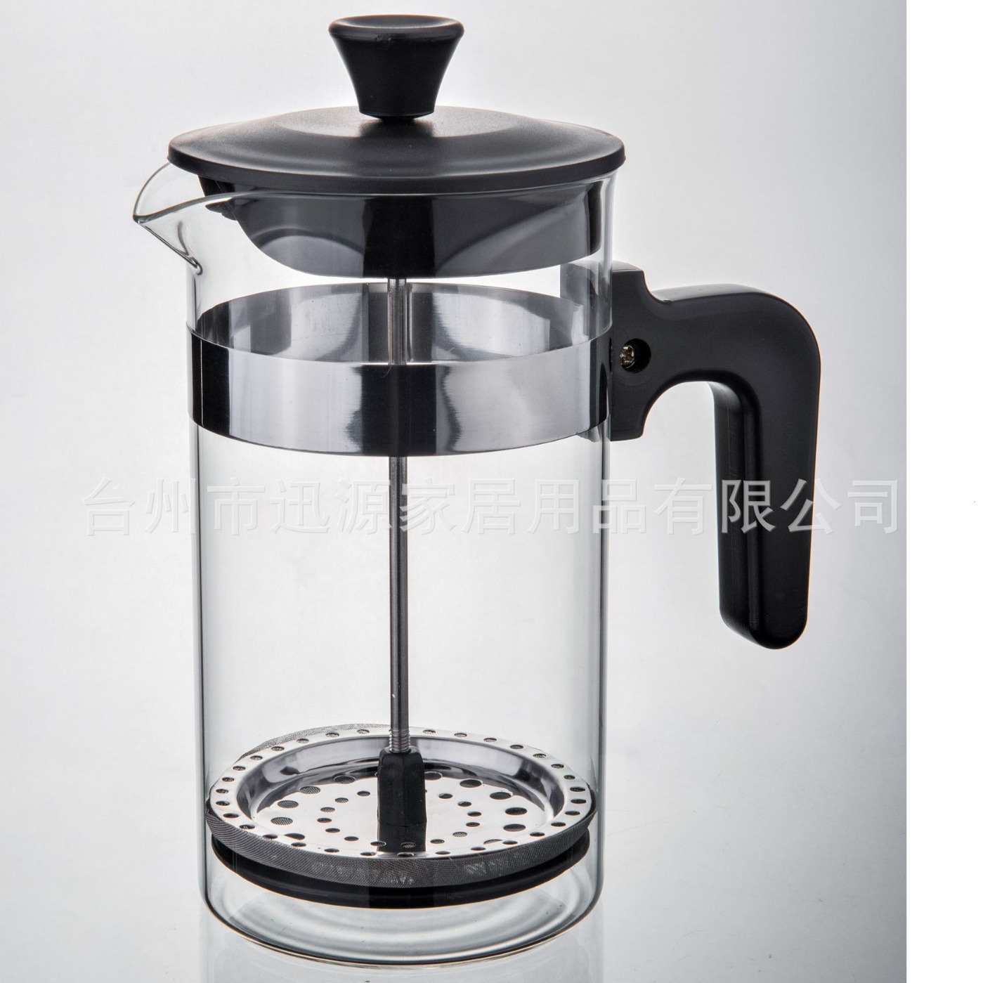 Чайник с пластиковой крышкой, френч-пресс из высокобorosilicate стекла