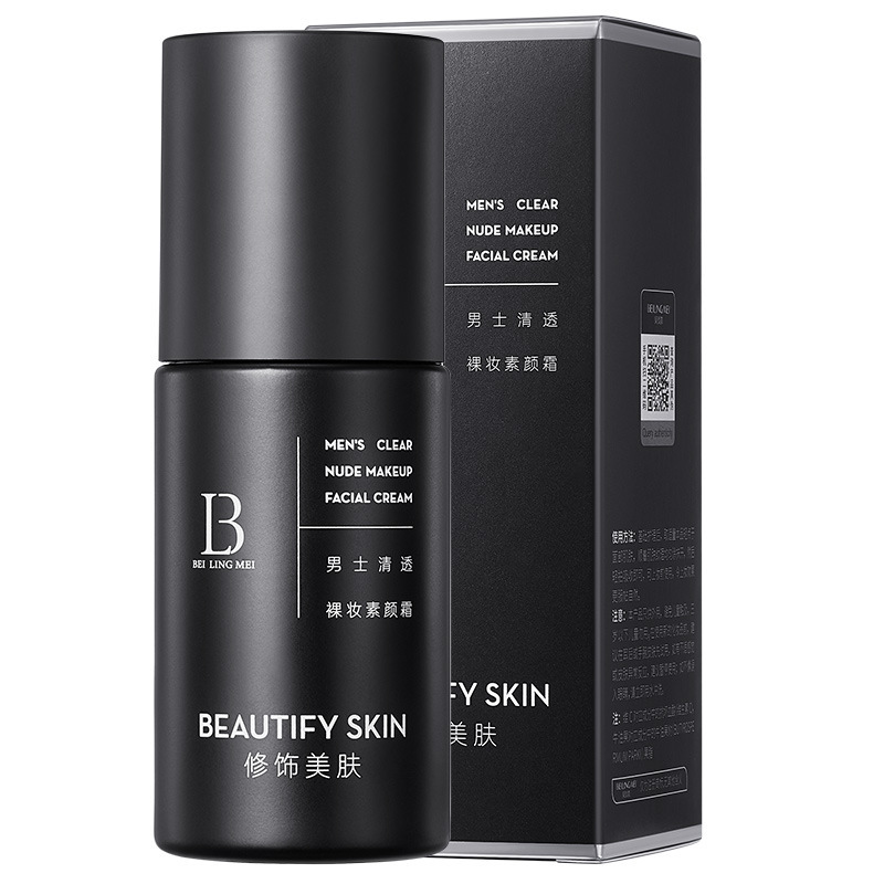 Bei Lingmei Men's Clear Nude Makeup Cream Moisturizing Concealer Pores Brightening Refreshing Student Men's Makeup Cream