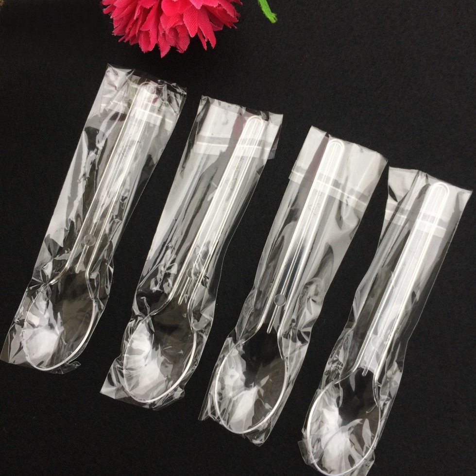 Disposable tableware plastic small spoon independent packaging yogurt cake spoon ice cream dessert spoon a generation