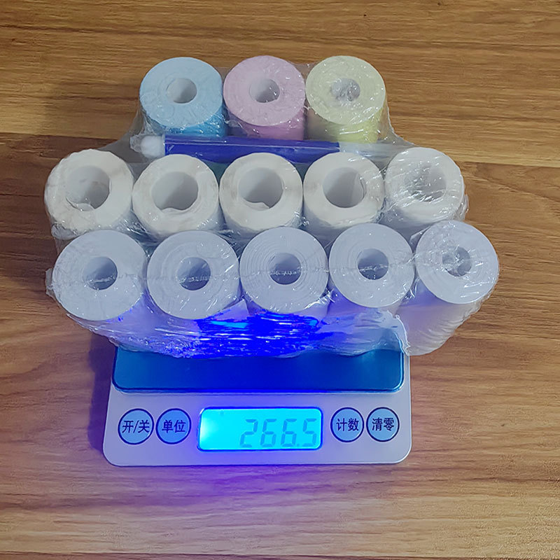 2025 New Mini Printer Package Accessories with Colorfulful Self-Adhesive Printing Paper 5 Rolls of Cartoon Stickers