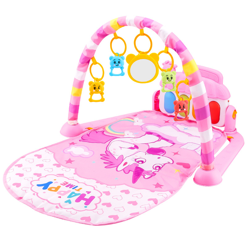 Cross-Border Southeast Asia Best-Selling Baby Fitness Stand Baby Music Pedal Game Mat Newborn Piano Crawling Mat