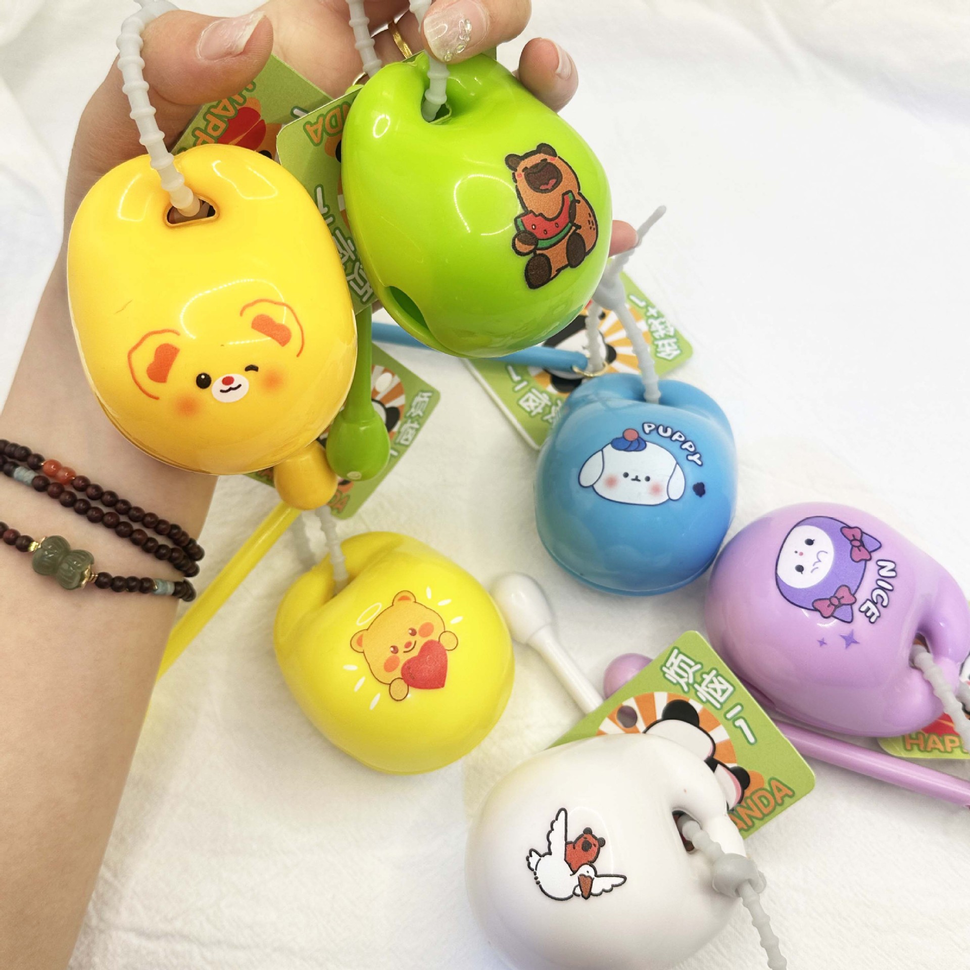 Ключница с деревянной рыбой, игрушка-брелок капибара, креативный милый подарок для снятия стресса