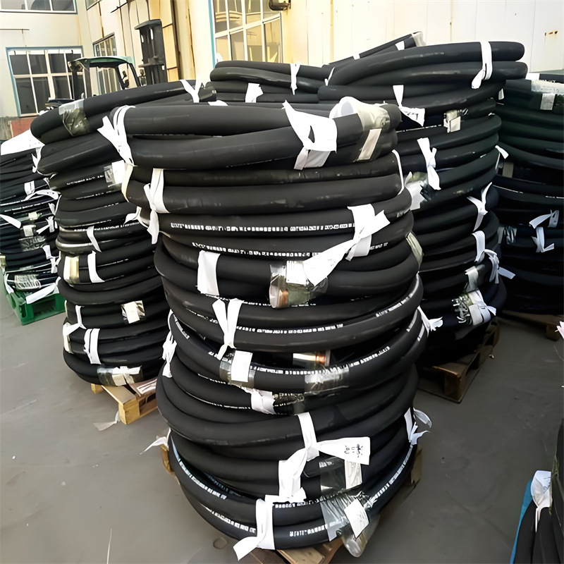 Mining High-Pressure Hose Steel Wire Braided Hydraulic Machinery High-Pressure Oil Pipe High-Pressure Braided Hose Wear-Resistant High-Pressure Hose