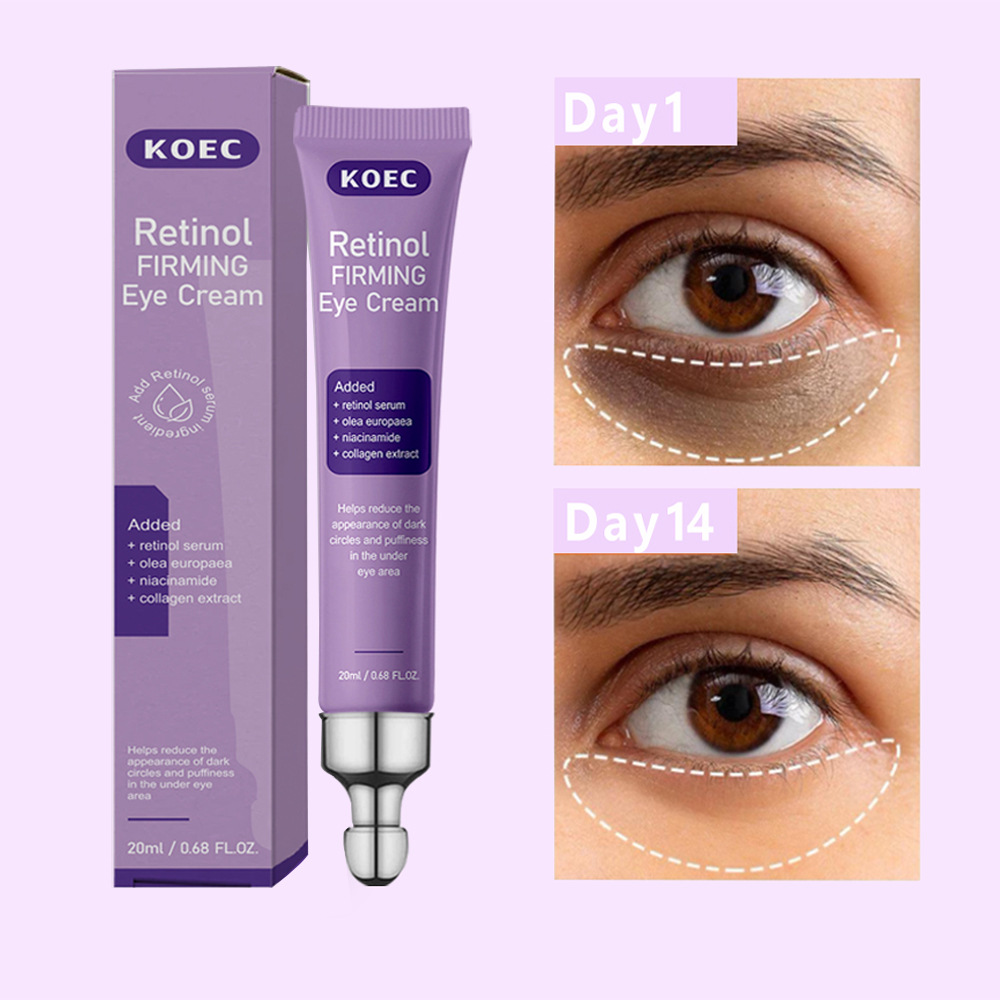 KOEC Cross-border Retinol Eye Cream Improves Dark Circles Eye Pattern Brightening Moisturizing Eye Essence Foreign Trade Explosions Wholesale