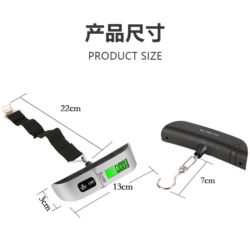 High-Precision Multifunctional Household Portable Electronic Luggage Scale High-Precision Portable Portable Scale Small Weighing Scale