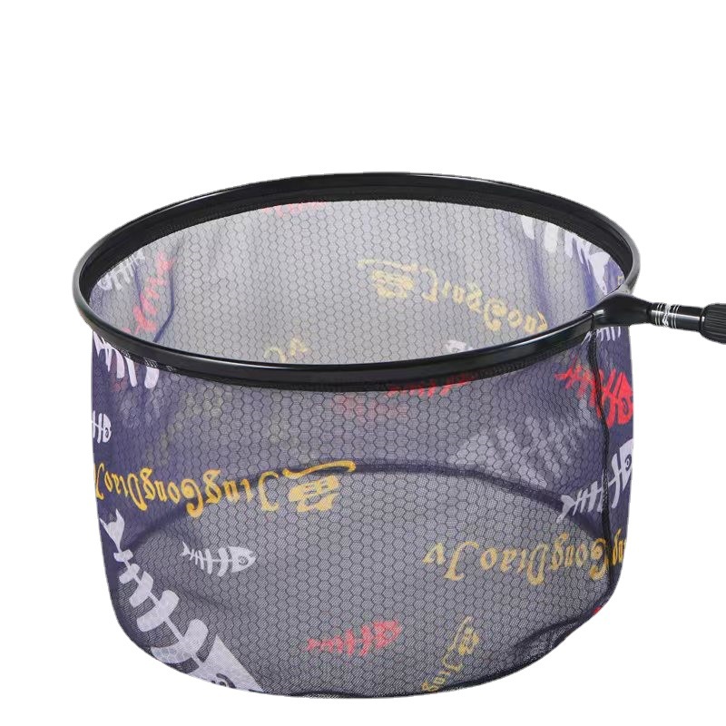 Manufacturer Wholesale Aluminum Alloy Net Anti-Hook 3540 Imitation Carbon Fishing Replaceable Net Pocket Fishing Net Net Head