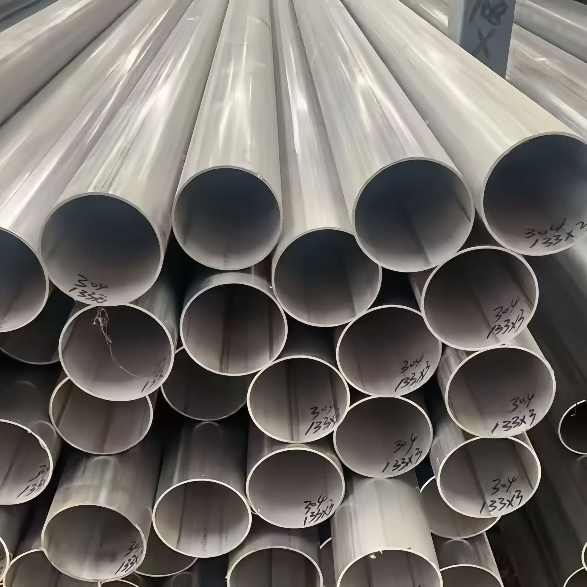 304 Stainless Steel Seamless Pipe 316L Stainless Steel Pipe Decorative Pipe Polished In-Stock Wholesale Stainless Steel Industrial Pipe