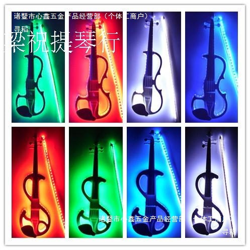 Beginner's Electronic Electro-Acoustic Real Violin Grade Examination Luminous Props Wedding Performance Crystal Transparent