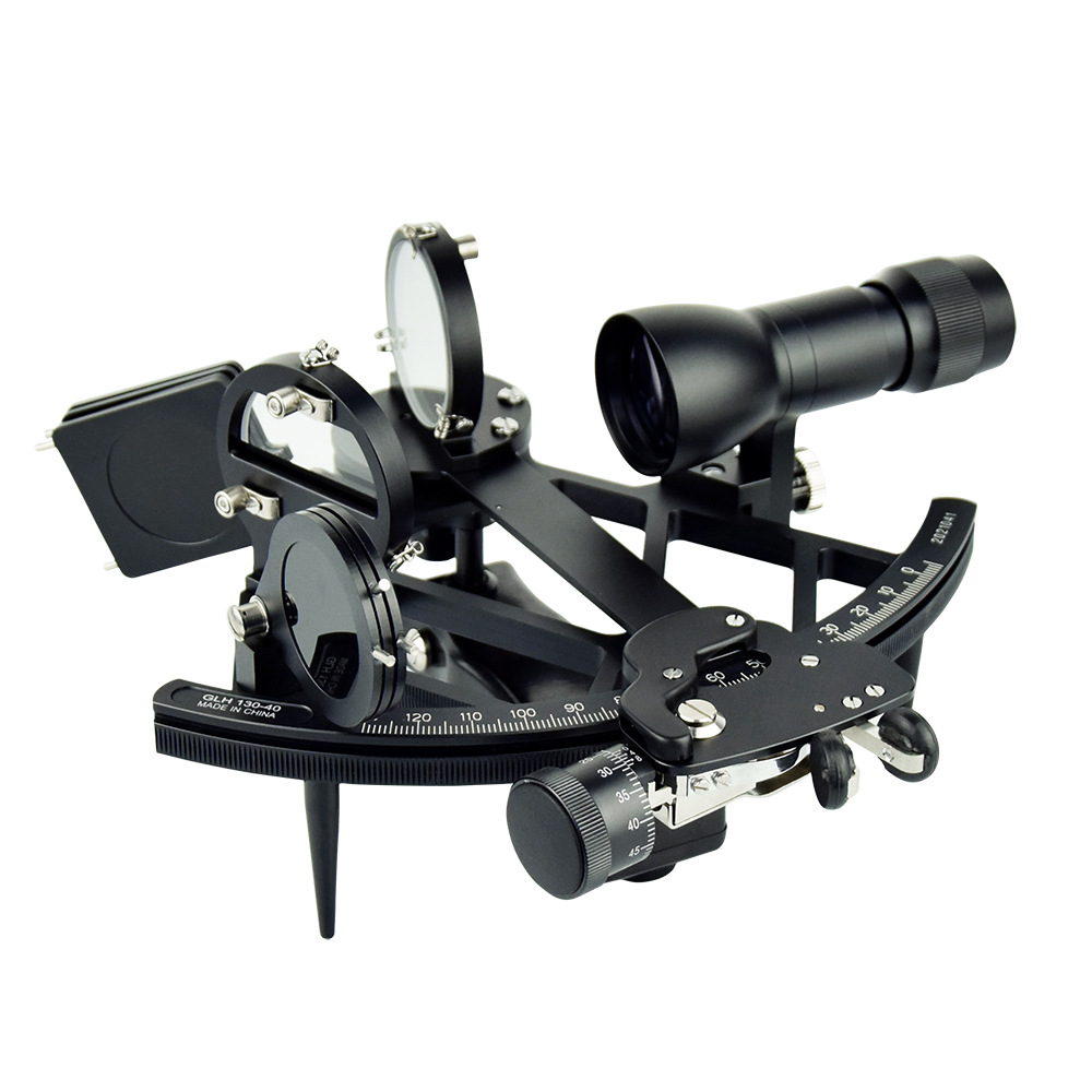 Navigation sextant GLH130-40 measuring navigator copper optical instrument Marine professional navigation instrument with light