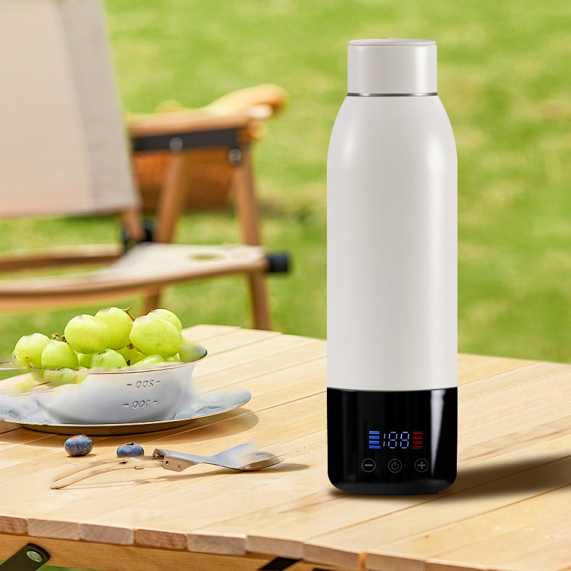 Wireless Portable Water Boiling Thermostatic Cup, Milk Warming Cup, Outdoor Water Cup