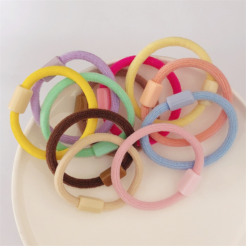 0.3 * 3.3cm suede children's small rubber band bulk cute simple hair band baby head rope can be DIY accessories