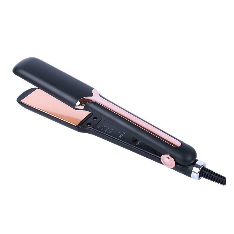 Cross-Border Foreign Trade Specializes in Dual-Purpose Hair Straightener and Curler with Light Oxidation Panel, Fast Heating Without Damaging Hair, Uv Decorative Panel