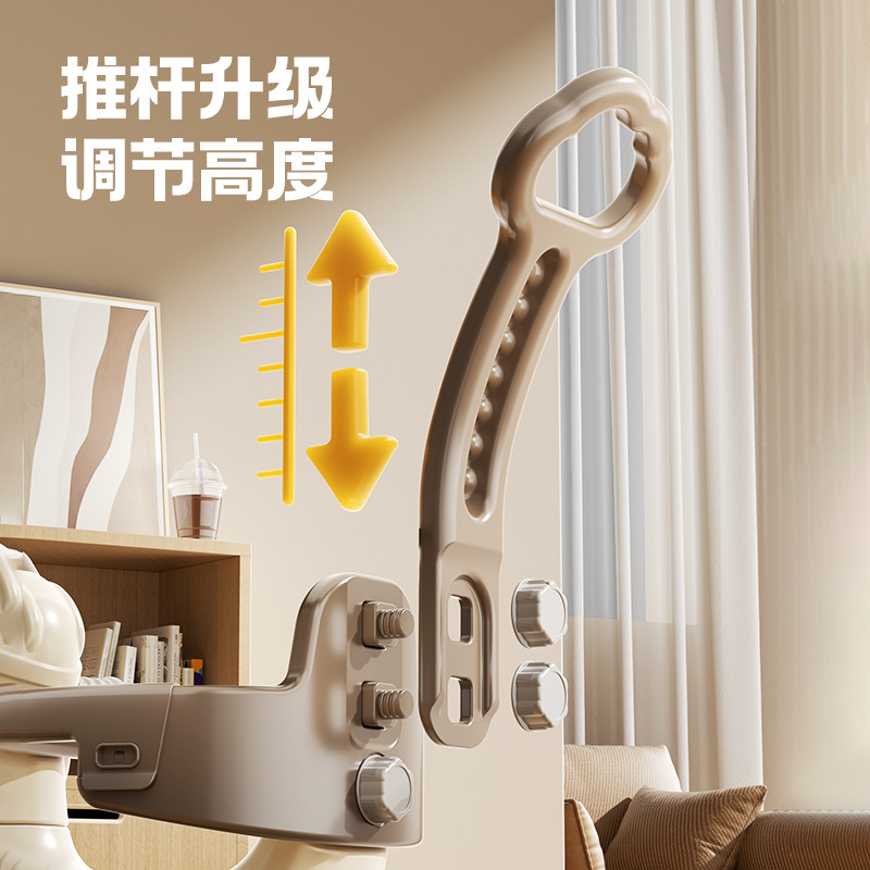 New Children's Toy Pilot Trampoline Horse Rocking Trojan Sneaker Trampoline Trolley Rocker Three-in-One