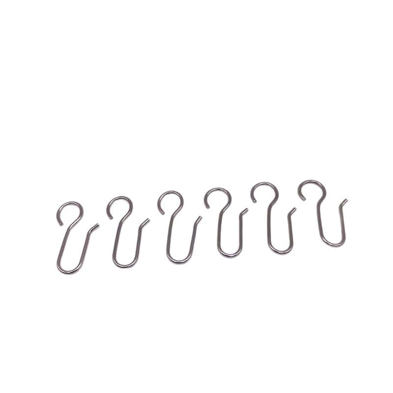 Curtain hook stainless steel S hook shower curtain hook metal hook convenient and simple