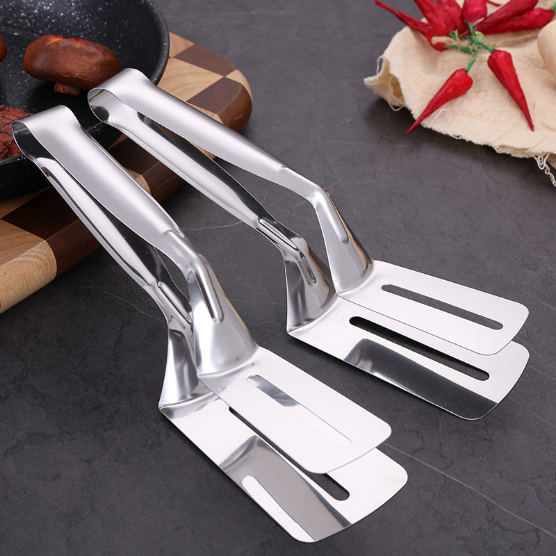 Stainless Steel Steak Spatula Barbecue Clip Home Kitchen Multi-Functional Barbecue Fish Clip Restaurant Steak Pizza Spatula