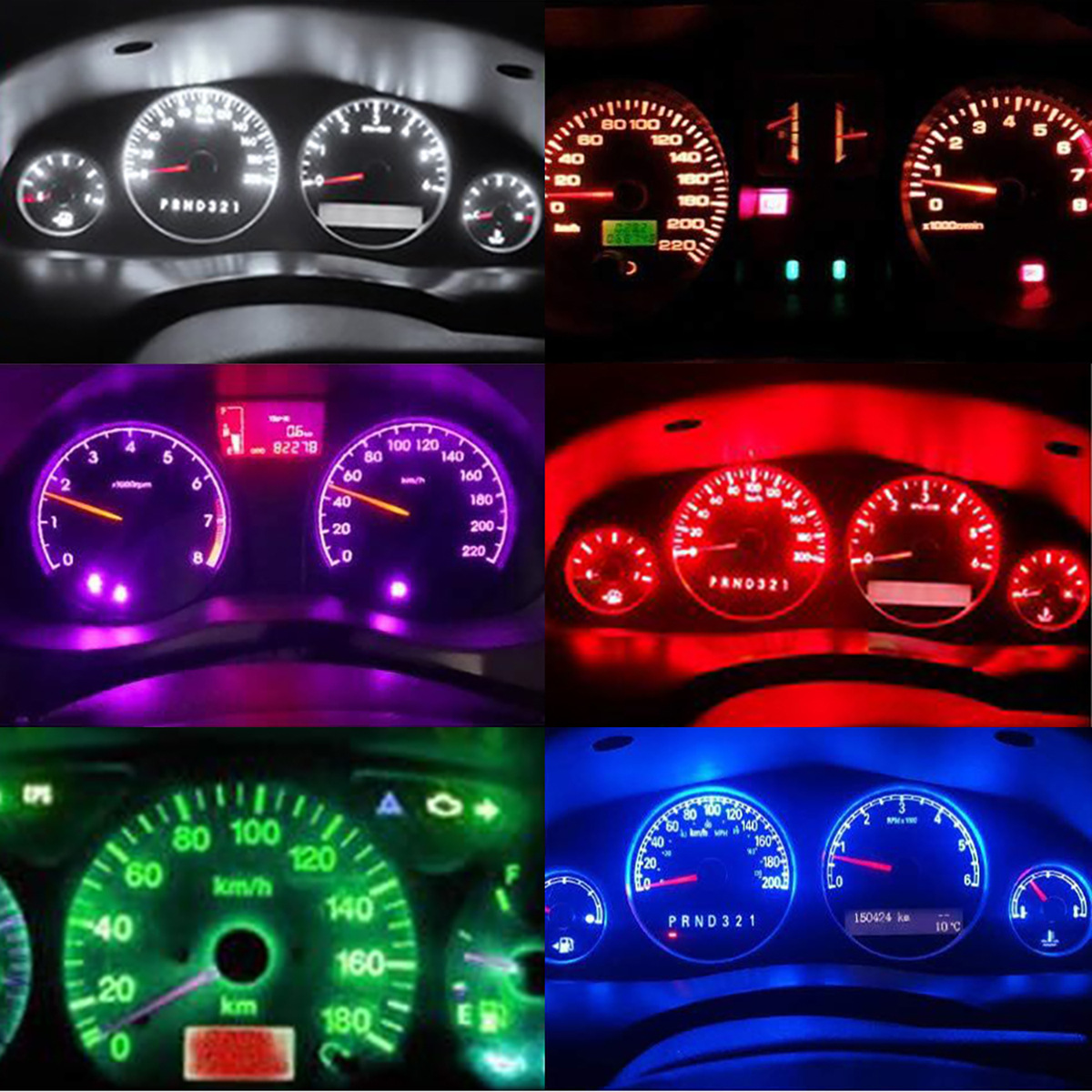 Car T5Led Instrument Light T5 Led Cob Instrument Panel Light Car Indicator Light Center Console Display Light