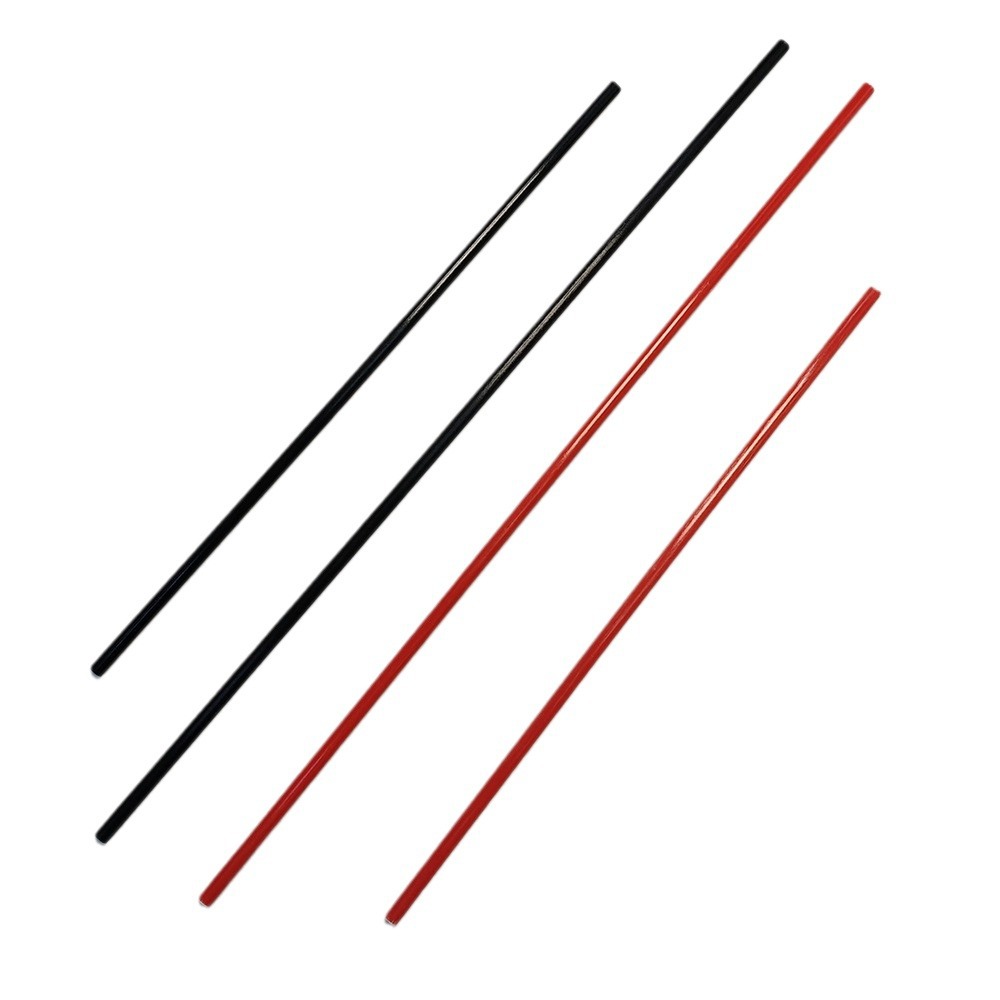 Factory Direct Sale Round Fan Sticks, Plastic Fan Sticks, 6mm Hard Imitation Bamboo Sticks, Hanfu Fan Handles, Black Sticks, Business Gifts