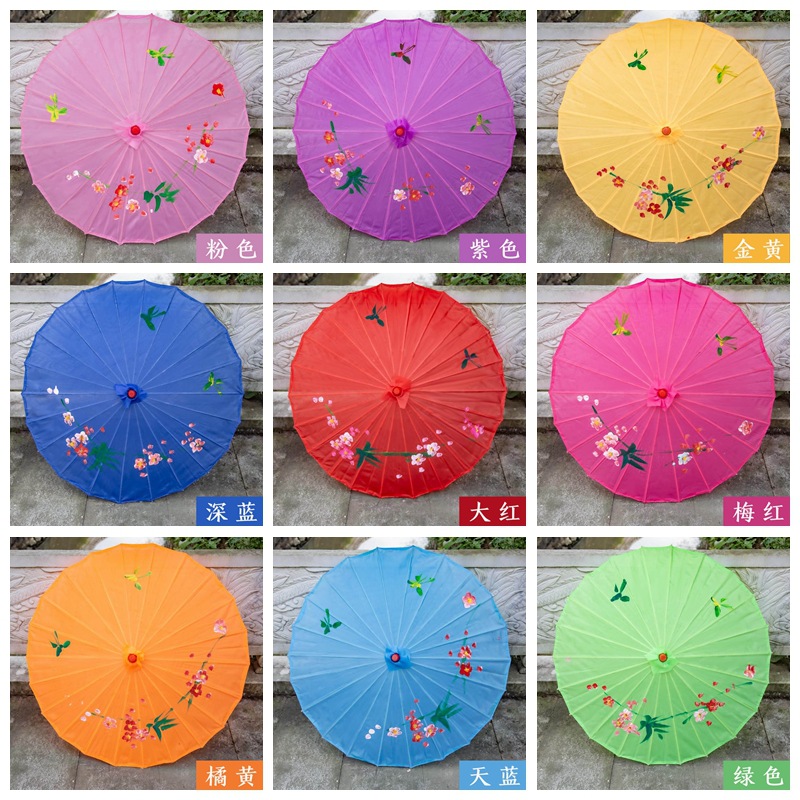 Классический ремесленный зонт шелковая ткань наружный потолочный декоративный масляный бумажный зонт подиум танцевальный реквизит COS китайский стиль чонгсам зонт