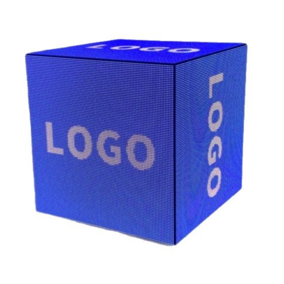 LED Rubik's Cube Screen Full Color Curved Screen Seamless Splicing Large Screen Shaped Screen Exhibition Hall LED Display Screen Pattern Customization