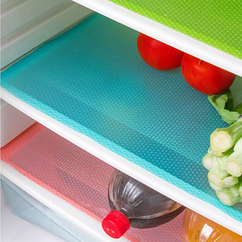 Food-Grade Thickened Refrigerator Anti-Freeze Mat, Colorful Kitchen Drawer Moisture-Proof Pad, Oil-Proof and Stain-Resistant Shoe Cabinet Mat, Can Be Cut to Size