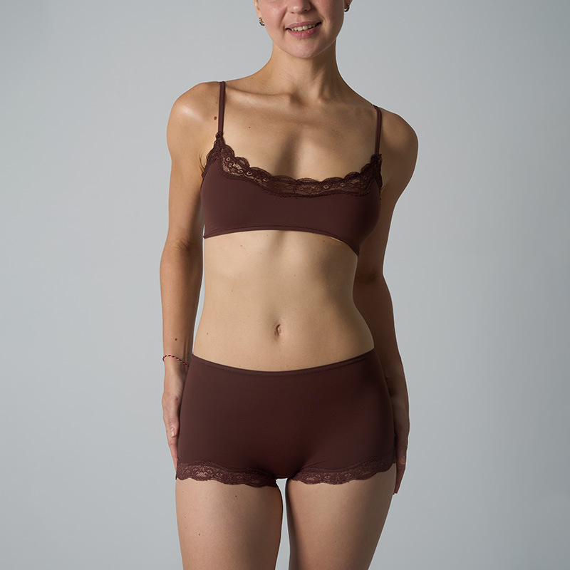 Summer thin lace underwear pure want small big no steel ring bra sexy suit source factory