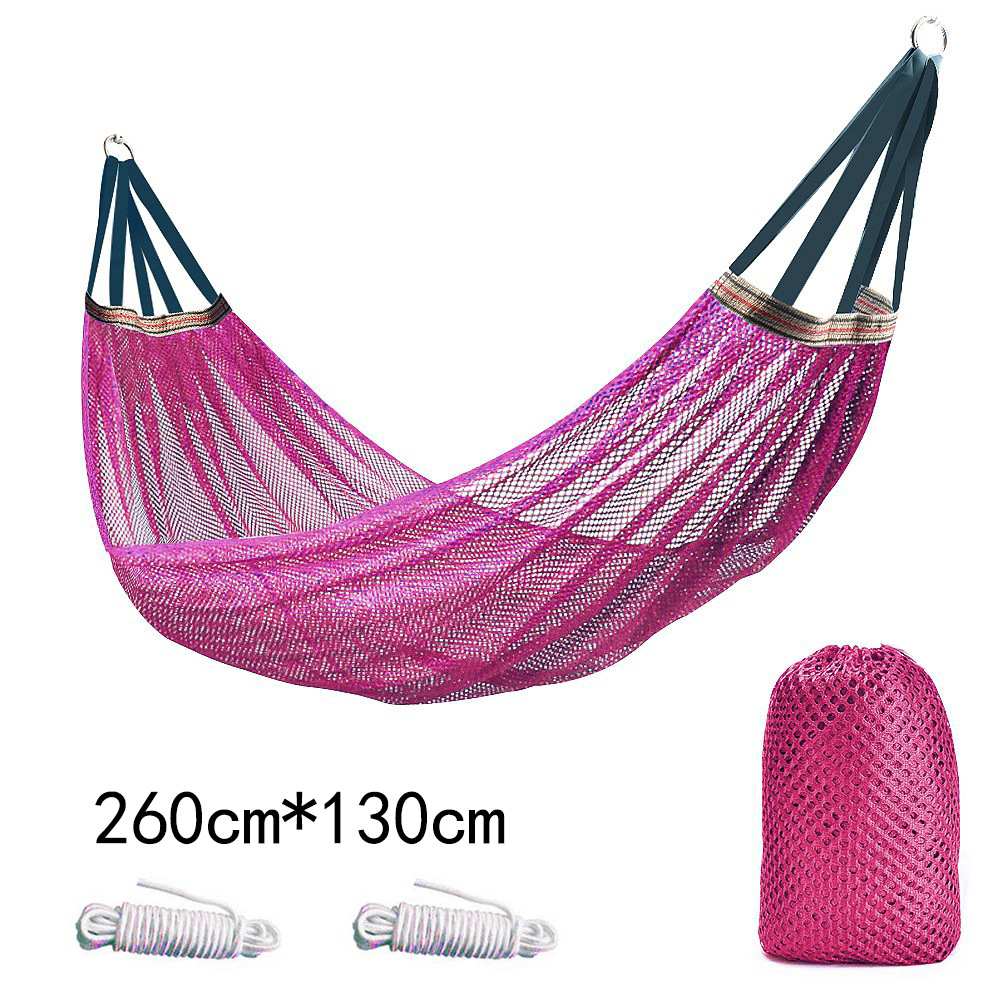 Hammock Swing Outdoor Ice Silk Hammock Swing Single Widened Mesh Swing Adult Children Dormitory Hanging Chair