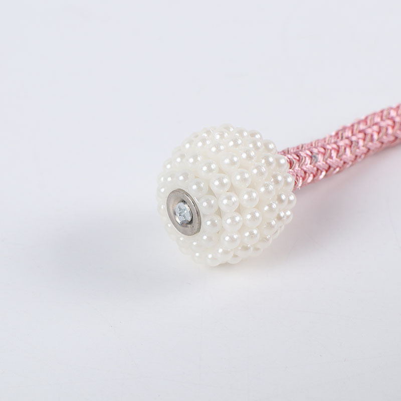 Cross-Border Punch-Free Curtain Ties, Simple Curtain Buckle Pearl Magnetic Tiebacks, Curtain Tie Rope Accessories Wholesale