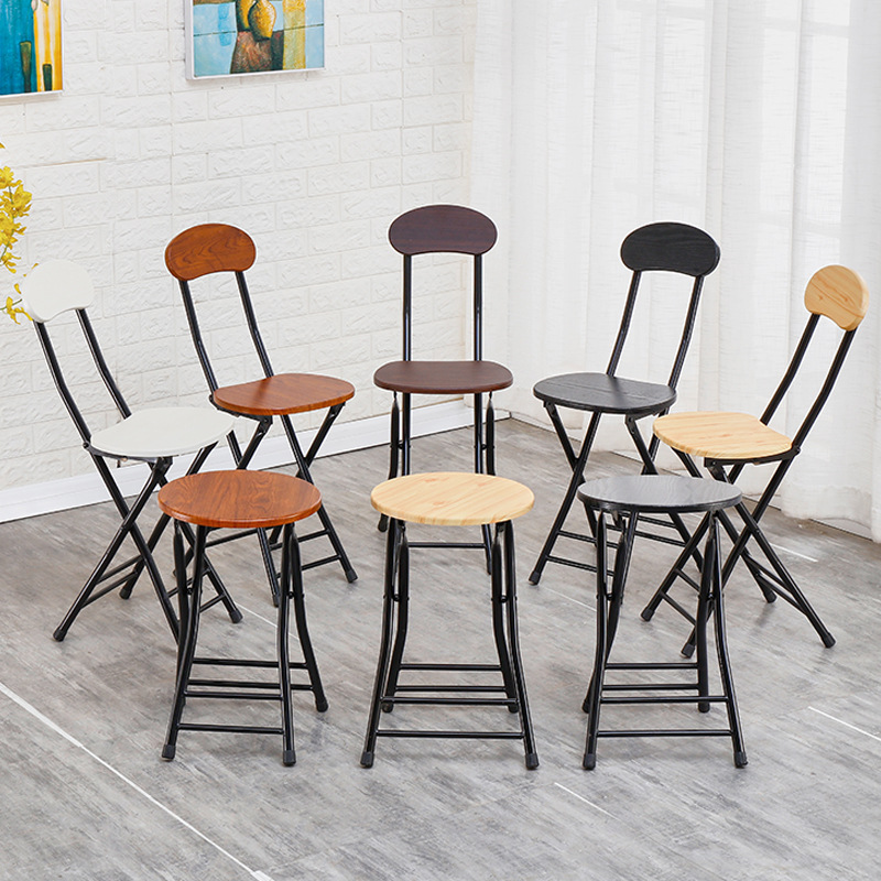 Стул с подлокотниками, учебный стул, простой портативный компьютерный стул, складной, компактный, прочный, занимает мало места