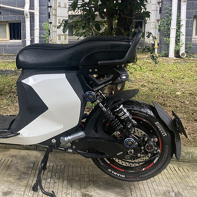 Suitable for No.9 Mavericks uqi Electric Vehicle Mechanic Rear Fender 7075 Flat Fork Modification with Light Front Back