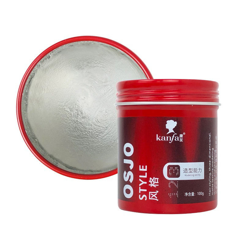 Cross-border hair wax strong styling natural fluffy hair mud modeling lasting moisture big back HAIR CLAY WAX
