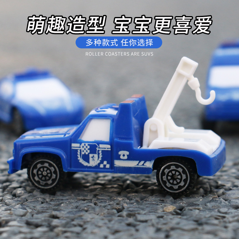Children's scooter police car model cake baking decoration car toy boy wholesale factory direct supply