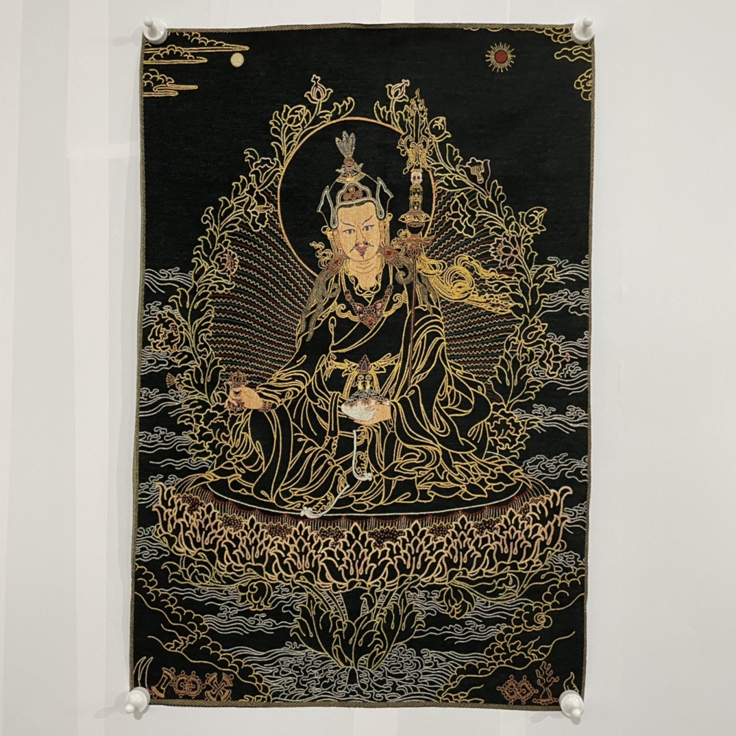 Antique-Style Chinese Painting Silk Brocade Tapestry Thangka Buddha Statue Nepal Portrait Collection Art Decorative Painting Thangka Collection