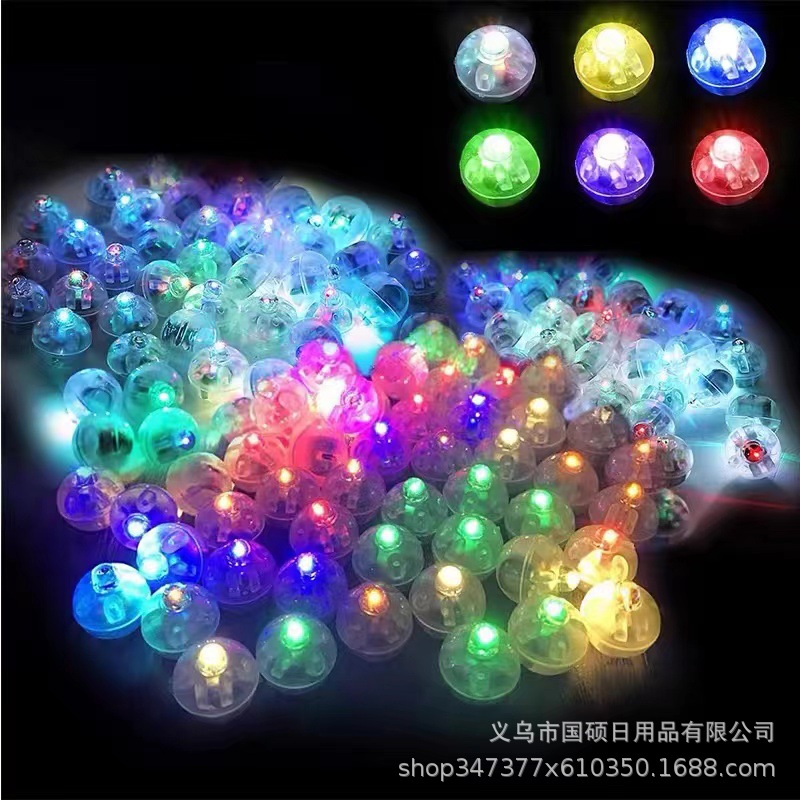 Cross-Border Hot Selling Balloon Luminous Colorful Decorative Light Led Light Holiday Gift Luminous Ball Round Ball Light Export Factory