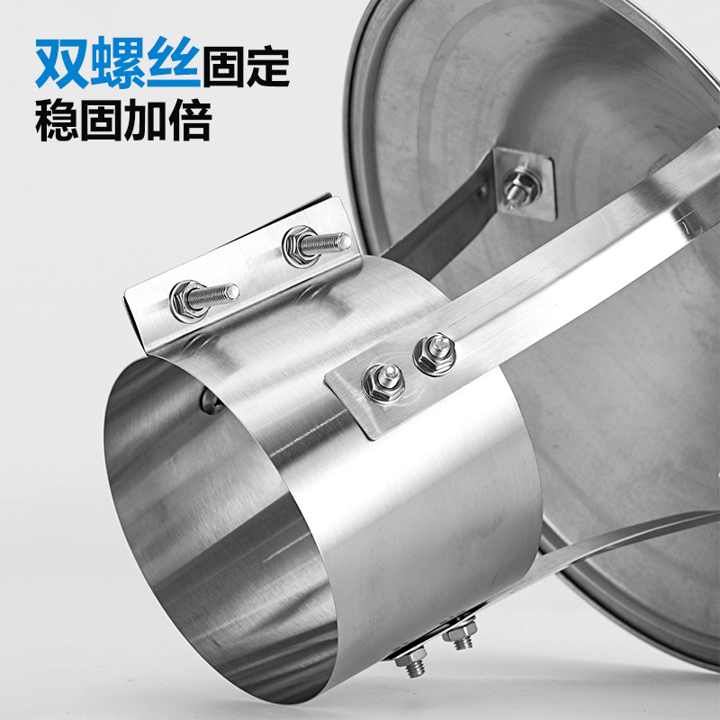 Chimney Rain Cap Stainless Steel Smoke Exhaust Cap Earth Stove Fireplace Smoke Pipe Cover Exhaust Duct Outdoor Smoke Pipe Cover Wind Cap