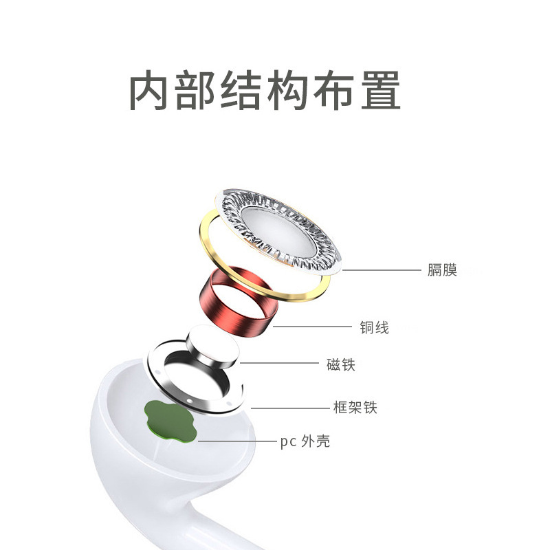 High-End K07 Headphones with Crystal Box 3.5mm Suitable for Apple Huawei Android Direct Plug Wired In-Ear Crystal Box