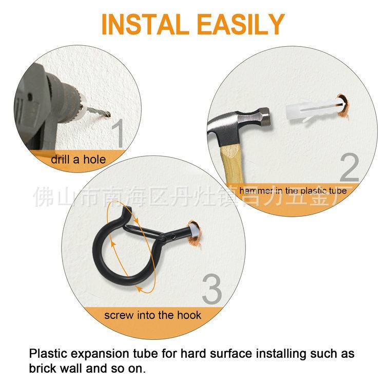 Manufacturers supply sheep eye hook self-tapping hook sheep eye ring hook colored light hook