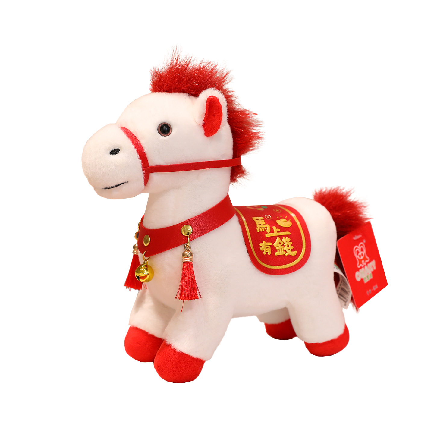 2026 Year of the Horse Mascot Doll Stuffed Toy Zodiac Horse Doll Company Annual Meeting Event Gift Can Be Used as Logo