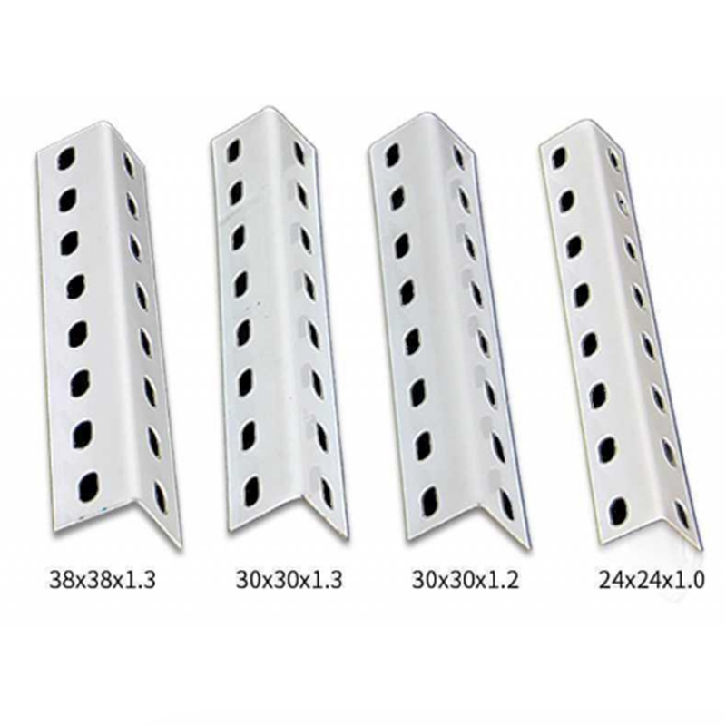 Angle Steel, White Steel Shelves, Triangular Steel Strips, Perforated Angle Iron Brackets, Perforated Angle Steel with Holes