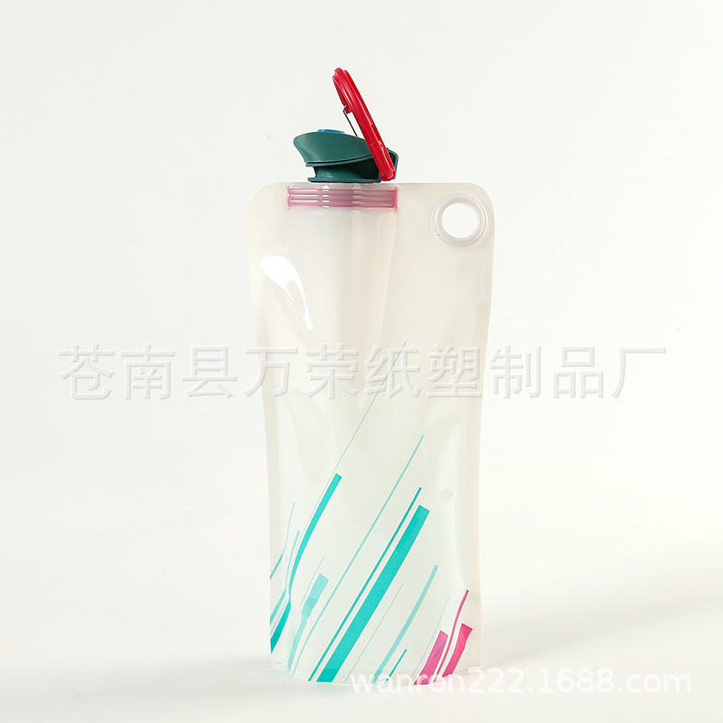 Ready Supply of Foldableing Water Bag Duckbill Flip-Top Pe Water Bag with Logo Portable Outdoor Cycling and Mountaineering Foldableing Water Bag