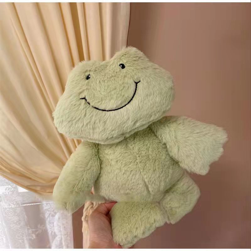Cute Smiling Happy Frog Doll Plush Toy Mung Bean Frog ins Doll Doll Best Friend Valentine's Day Gift