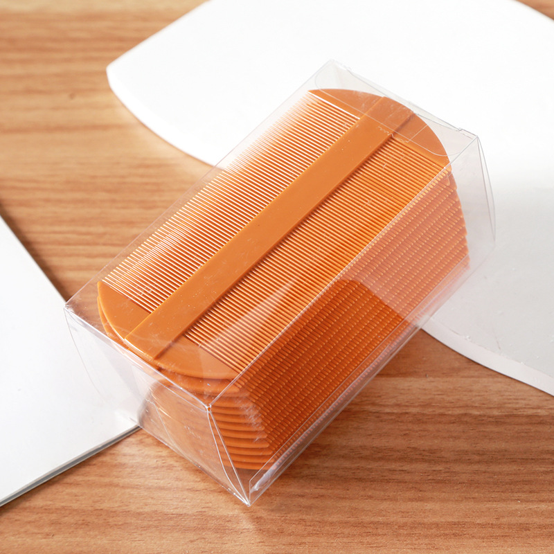 One dollar small grate comb boxed plastic double-sided comb scalp lice comb two-dollar stall comb hair accessories