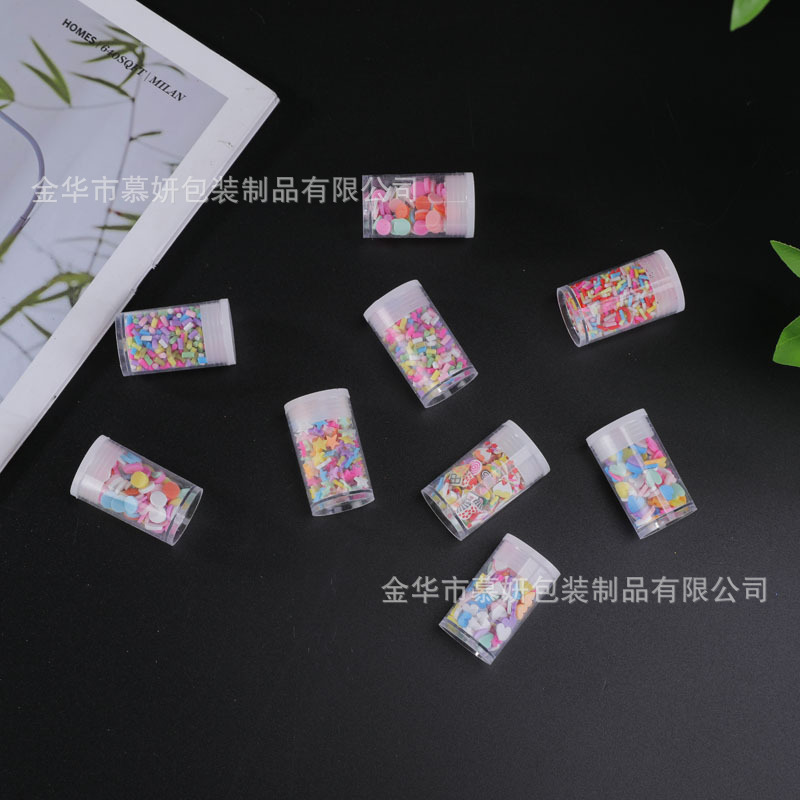 Manufacturer Supplies Bottled Polymer Clay Slices, Fruit Polymer Clay Heart and Star DIY Accessory Parts, Small Ornaments and Components