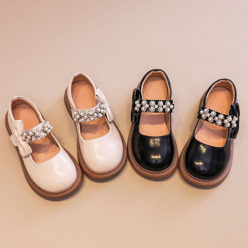 Girls' Leather Shoes 2025 Spring and Autumn New Genuine Leather Soft Sole Children's Shoes Baby Girls Korean Style Princess Shoes for Small and Medium-Sized Children