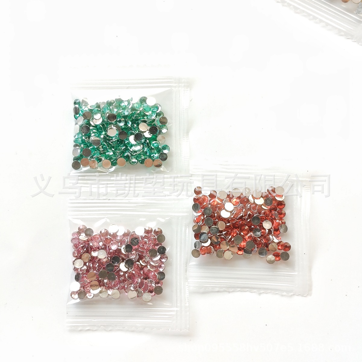 Cross-Border Flat-Bottomed Diamond Round Acrylic Pointed-Bottomed Diamond Resin Diamond DIY Nail Art Jewelry Accessories Wholesale Crystal Rhinestones