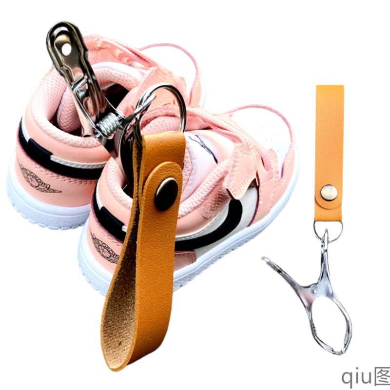 in stock simple ins leather shoe clip for baby stroller multi-functional pu leather storage clip for drying shoes clip