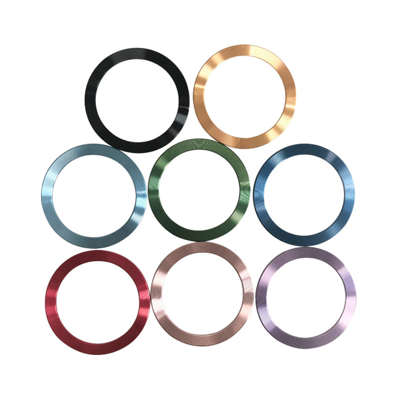 Magsafe Magnetic Iron Ring Wireless Magnetic Ring Piece Round Magnet Sheet C-Shaped Back Sticker Magnetic Ring Cd Pattern