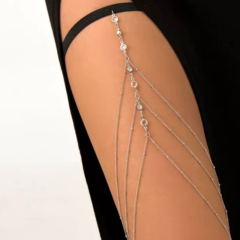 European and American Cross-Border New Leg Accessories Sexy Beach Multi-Chain Thigh Chain Hot Selling Women's Body Chain Fashion Accessories Jewelry